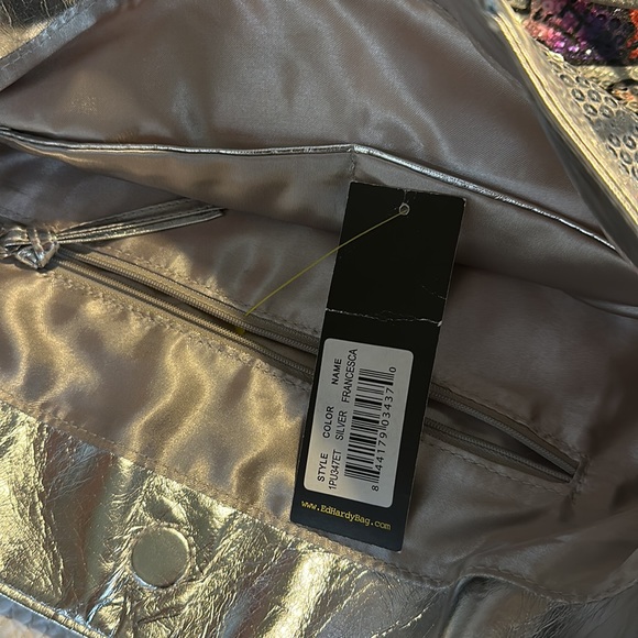 NWT Ed Hardy True Love Silver tote bag - Picture 10 of 13